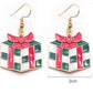 Christmas  Cartoon Dripping Oil Color Earrings