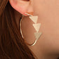 Four Triangle Hoop Earrings Cute Summer Earring Jewelry Gift for Her