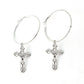 Cross Hoop Earrings Cute Dangle Earrings Women Jewelry Gift for Her