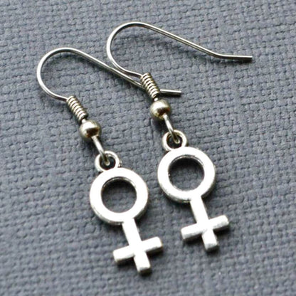Gender Sign Dangle Earrings Cute Summer Earring Jewelry Gift for Her