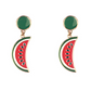 Watermelon Slice Design Dangle Earring Exquisite Fashion Drop Earrings For Women