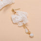 Lace Design Dangling Drop Earrings Women Girls Gifts Jewelry Accessories