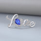Creative Letter Shape Brooch Simple Literary Style Love Clothing