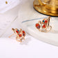 Mixed Color Butterfly Stud Earrings Accessories Gift Women Girl Fashionable