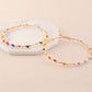 Multicolor Beads Large Hoop Earrings Women Jewelry Gift for Her Accessories