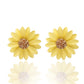 European And American Small Daisy Flower Colorful Earrings