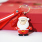Santa Claus Elk Snowman Christmas Tree Key Pendant