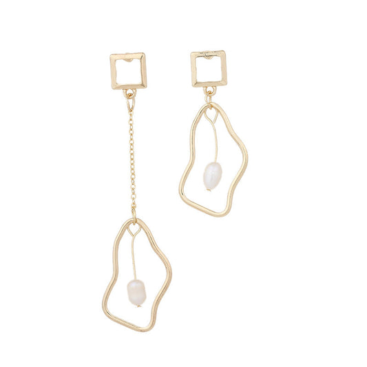 Mismatched Irregular Pendant Dangle Earrings Jewelry Accessories Girls Fashion Accessory