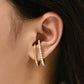 2pc Ear Cuff Stud Earrings Women Jewelry Mom Gift Everyday Wear Earrings