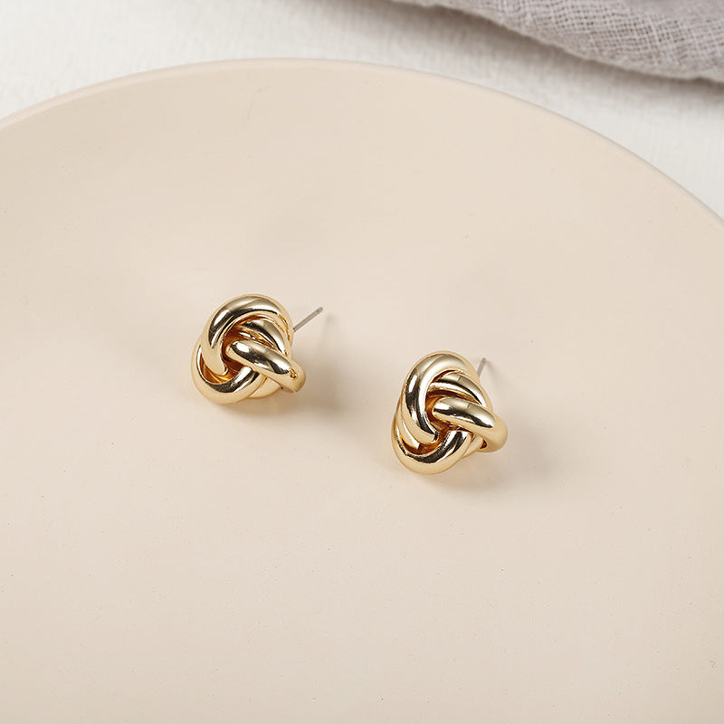 Knot Stud Earrings for Women Girls Fashion Earrings Piercing Jewelry
