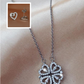 Explosive Style Detachable Deformed Four-leaf Clover Necklace For Women A Multi-wearing Zircon Small Love Short Clavicle Chain