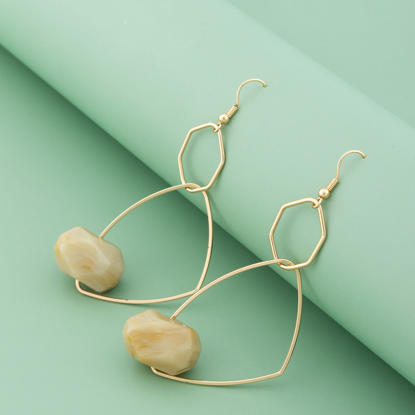 Acrylic Stone Bead Gift Earrings Dangle Women Fashion Jewelry Jewellery