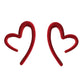 Open Heart Jewelry Stud Earrings Modern Fashion Women Earrings Piercing Studs