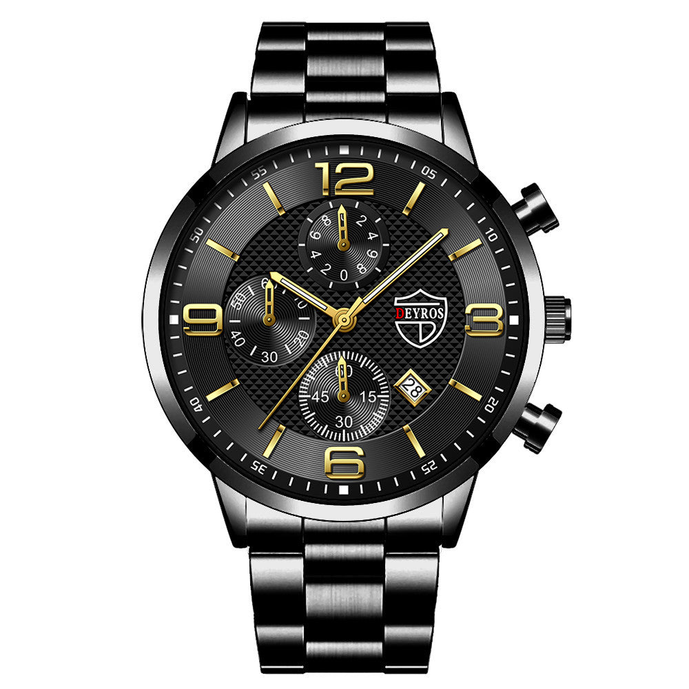 Fashion Luminous Men's Steel Band Watch