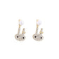 Rabbit Smile Stud Earrings for Women Girls Fashion Earrings Piercing Jewelry