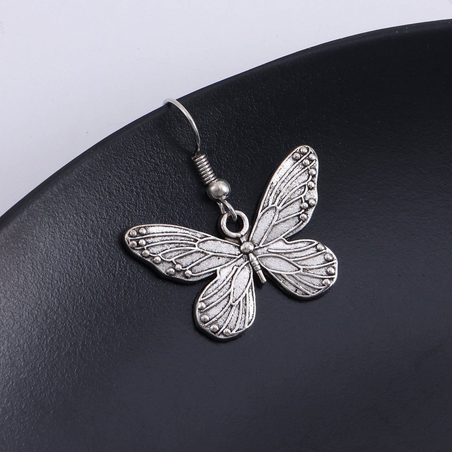 Textured Butterfly Dangle Earrings Special Gift for Women Girl Fashion Jewelry