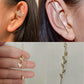 Temperament Cold Wind Piercing Ear Acupuncture Ring