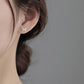 Cute Colorful Crystals Stud Earrings Women Fashionable Luxurious Earrings
