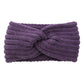 Knitted Cross Headband Ear Protection Braided Headband