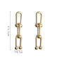 Chain Pattern Dangle Earrings Special Gift for Women Girl Fashion Jewelry