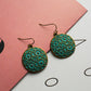 Green Round Earrings Dangling Drop Earring Women Girls Gifts Jewelry Accessories