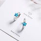 Blue Five-pointed Star Ear Buckle Clavicle Chain