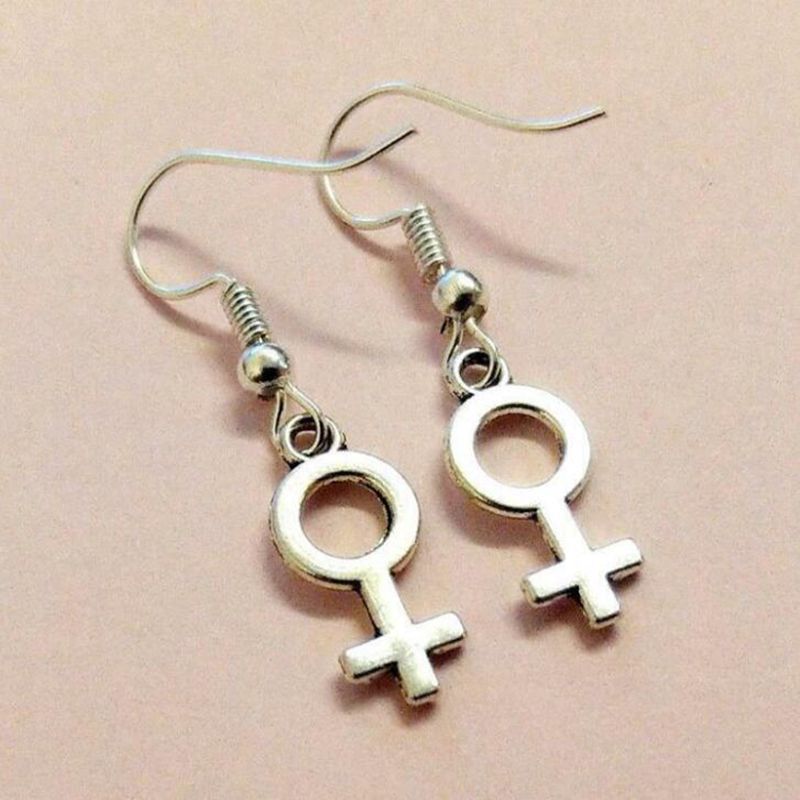 Gender Sign Dangle Earrings Cute Summer Earring Jewelry Gift for Her