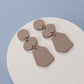 Cold Wind Creamy Rubber Paint Pottery Clay Earrings