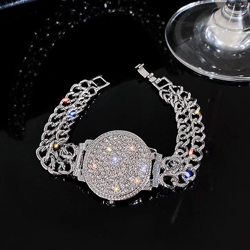 High Sense Light Luxury Full Diamond Watch Bracelet