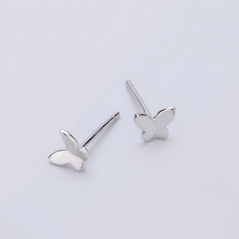 Ladies Butterfly Silver Earrings