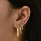 8pc Set Stud and Hoop Piercing Earrings Women Jewelry Gift for Her Accessories