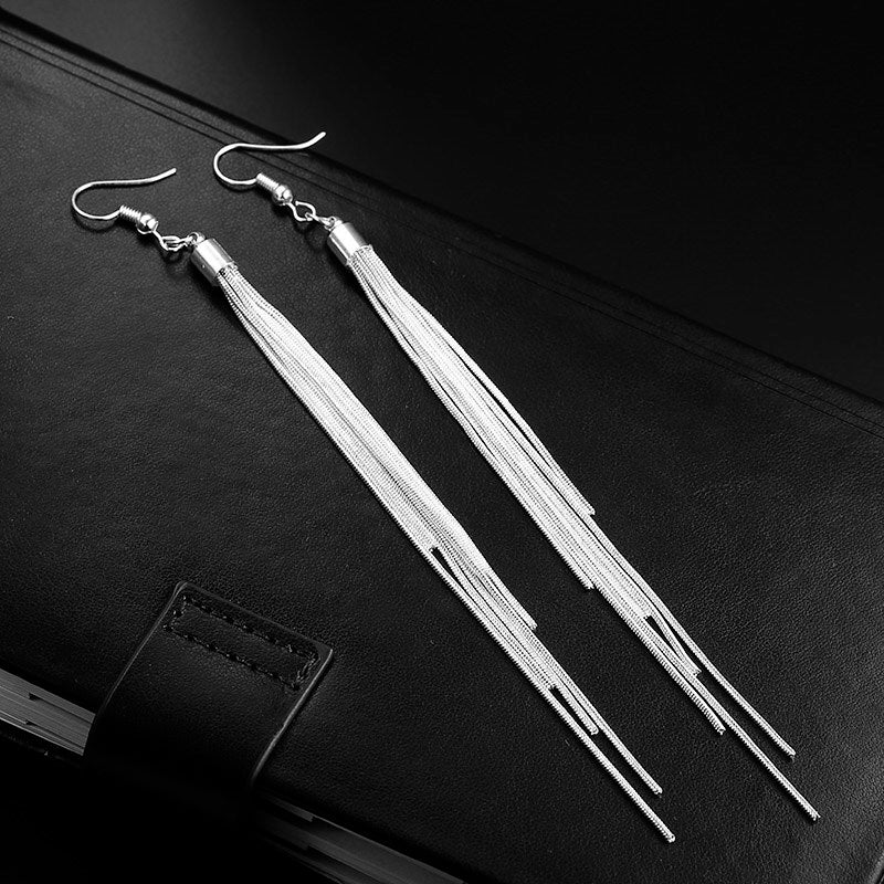 Layered Tassel Drop Ear Dangle Fashion Earrings for Women Party Jewelry Gift