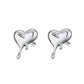 Dripping Heart Jewelry Stud Earring Modern Fashion Women Earrings Piercing Studs