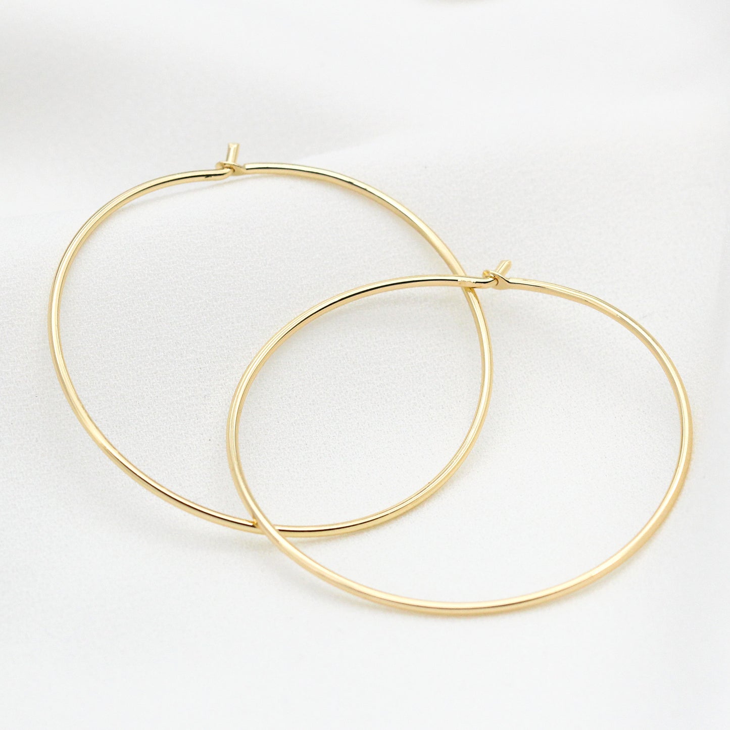 Diy Earrings Accessories Gold-plated Copper Circle Pendant