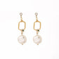 Fashion Women's Pearl Earrings Pendant Necklace