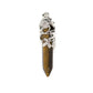 Fashion Natural Stone Crystal Rose Flower Hexagon