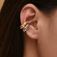 2pcs Mixed Color Ear Cuff Earrings Jewelry Accessories Girls Fashion Accessory