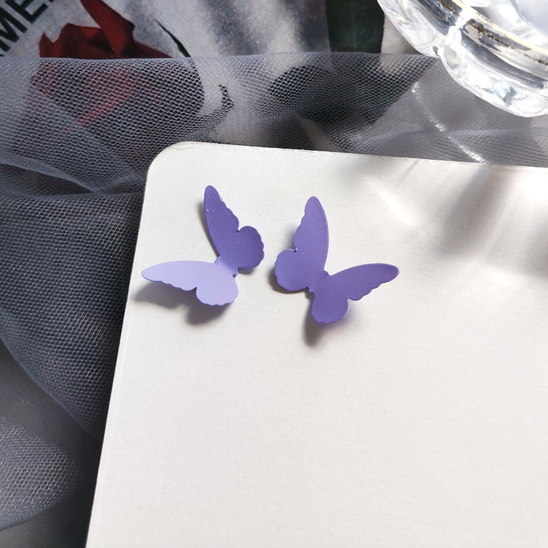 Fairy Butterfly Earrings Jewelry Metal Stud Earring Women Fashion Gift Accessory