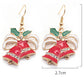 Christmas  Cartoon Dripping Oil Color Earrings