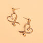 Heart Pendant Dangle Earring Exquisite Fashion Drop Earrings For Women