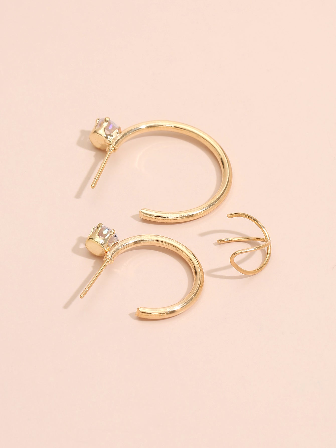 3pcs Ear Studs and Cuff Earrings Dangle Women Fashion Jewelry Jewellery