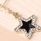 Rhinestone Star Black Middle Gift Earrings Dangle Women Fashion Jewelry Jewellery