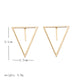Triangle Stud Earrings Women Fashion Shape Jewelry Gift Accessory Girls Modern Studs Earring