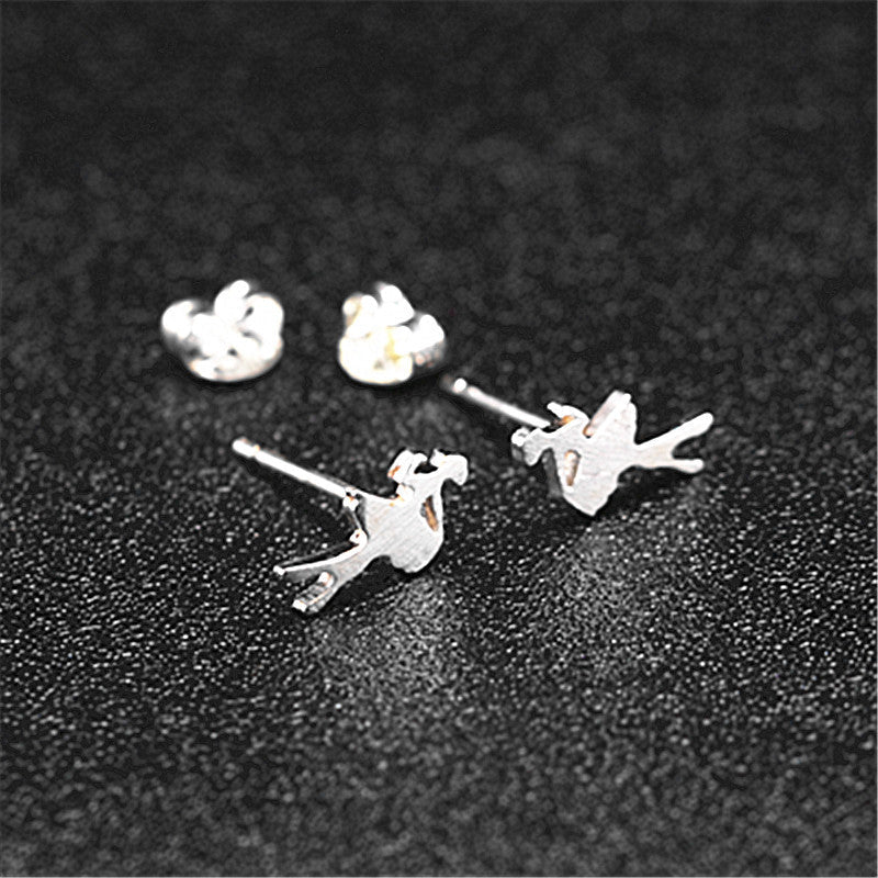 Ballet Girl Stud Earrings Women Charm Stud Jewelry Birthday Holiday Gifts