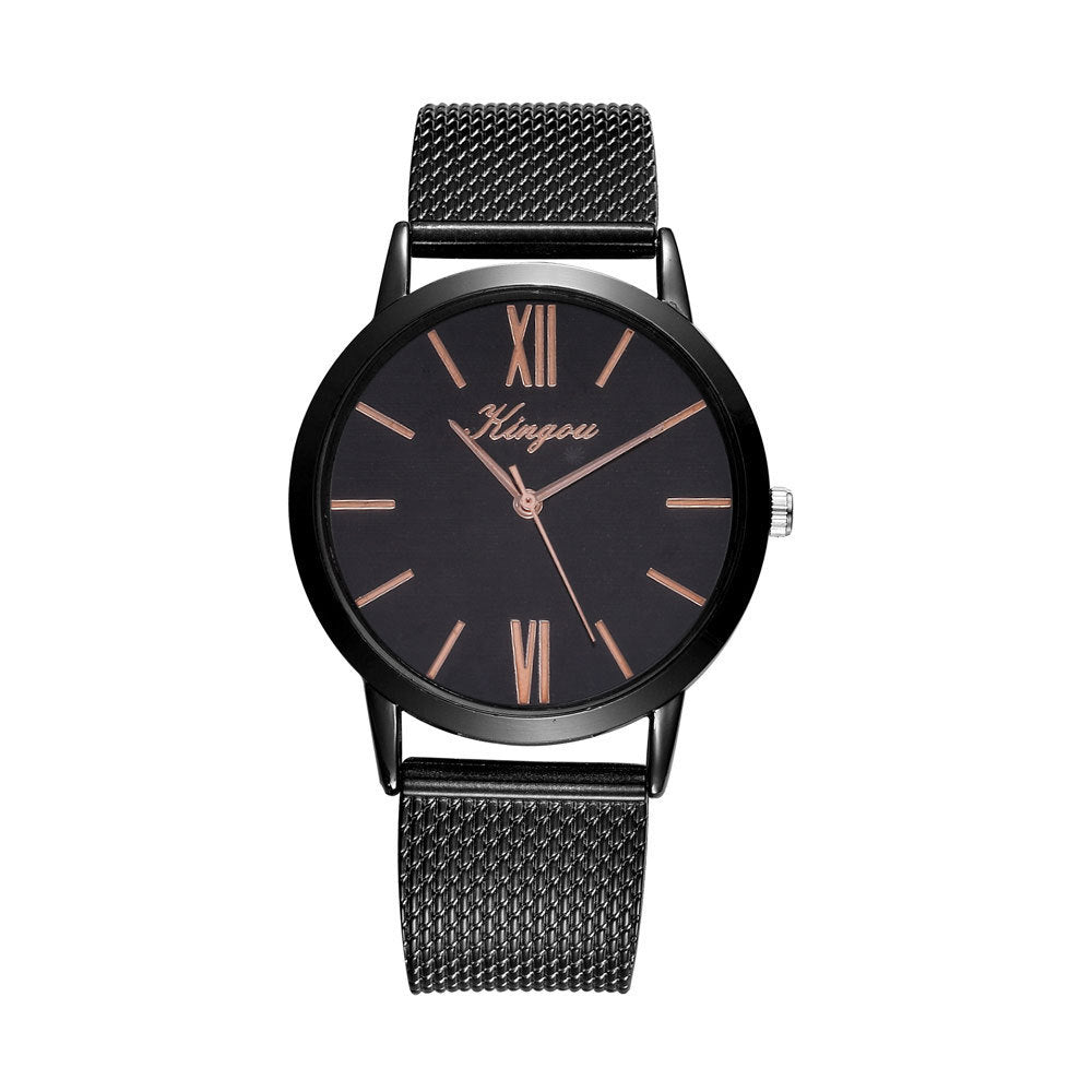 Fashion Simple Ladies Mesh Strap Quartz Watch