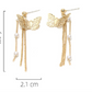 Butterfly Chain Tassel Stud Earrings for Girls Women Stud Jewelry Gift