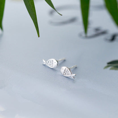 Fish Stud Earrings Women Jewelry Mom Gift Everyday Wear Earrings