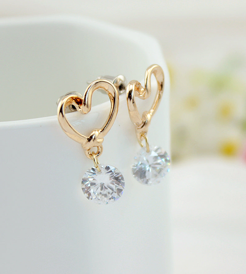 Korean Fashion Temperament Jewelry Love Earrings Earrings