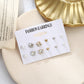 6pairs Mixed Color Stud Earrings for Women Girls Fashion Earrings Piercing