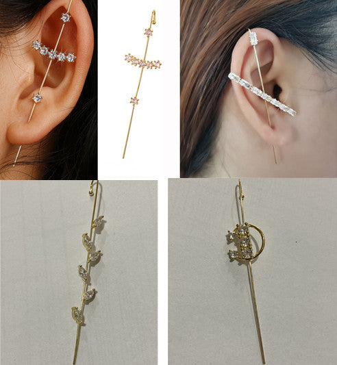 Temperament Cold Wind Piercing Ear Acupuncture Ring